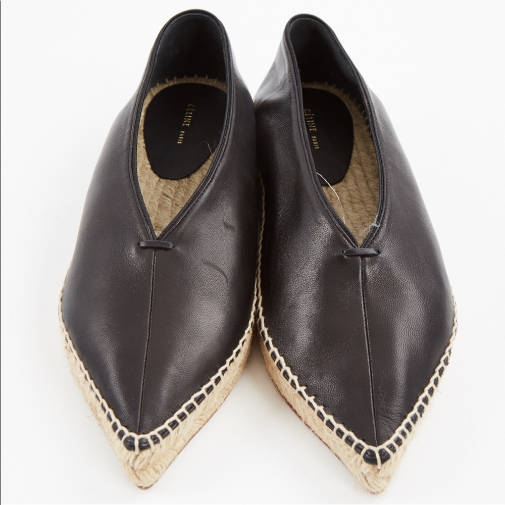 Celine leather espadrilles